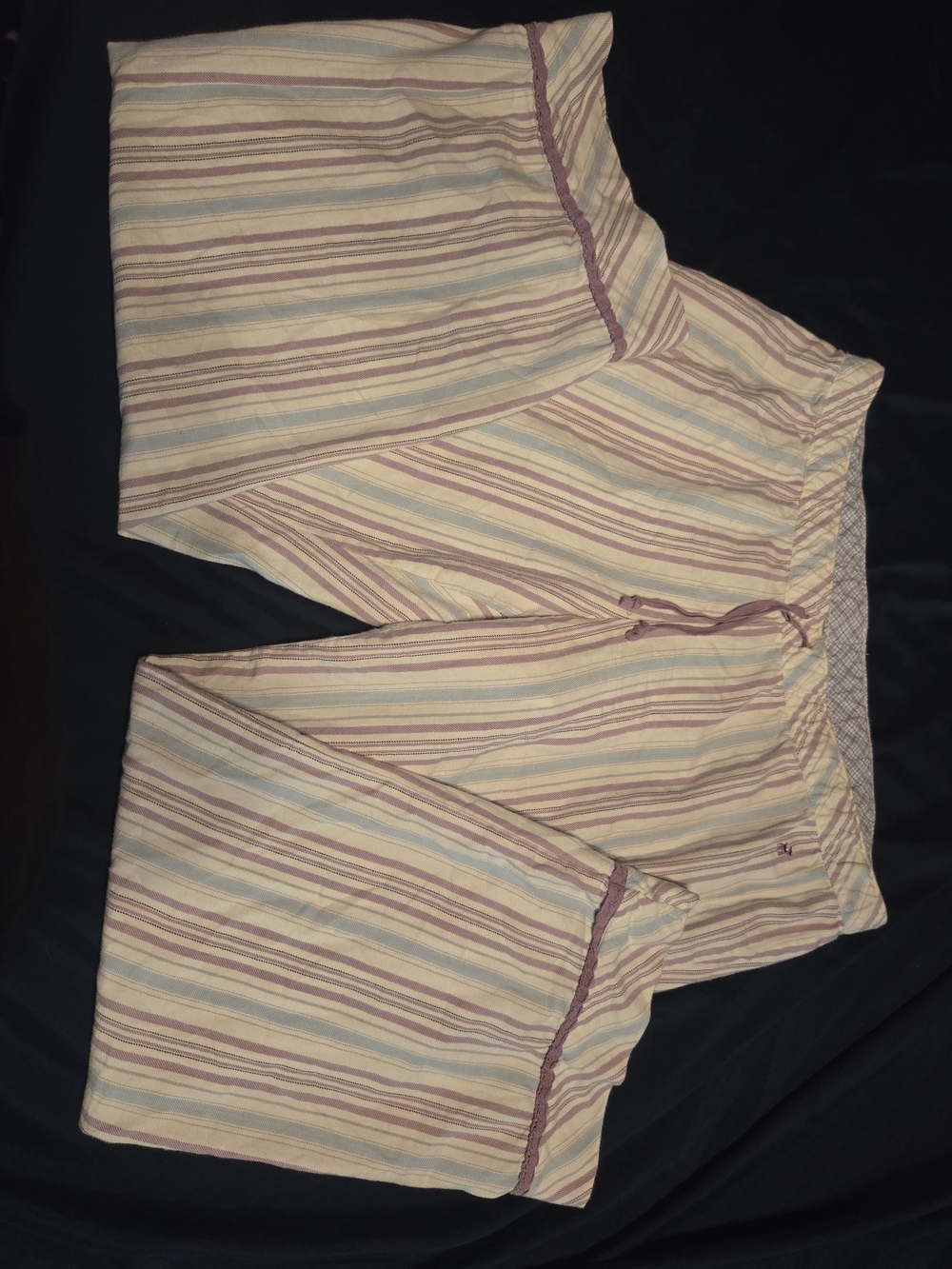 Old Navy Pastel Striped Lounge Shorts in Pink and Blue